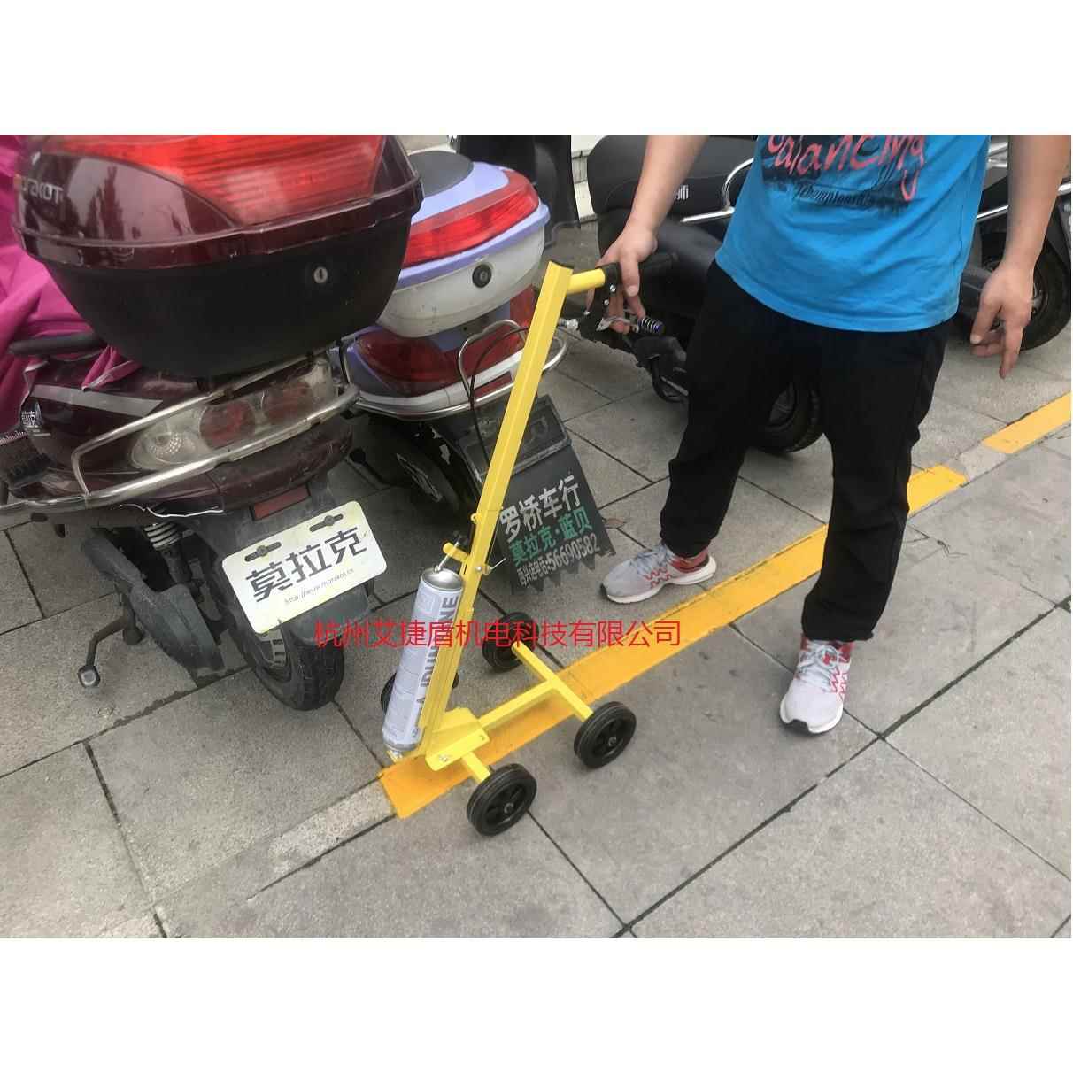 划M型简易车划线车马路划线机蓝球场563区停场画线器画线车小线器