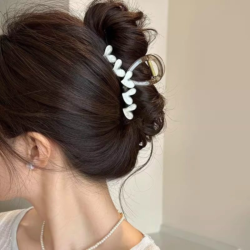 爱心大发量抓夹女2024新款高级感大号发夹15cm勺发量多鲨鱼夹发卡,饰品/流行首饰/时尚饰品新,发饰,淘宝优惠券,粉丝福利购,淘宝优惠卷