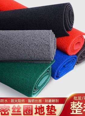 丝圈地垫PVC卷材酒店门口除尘脚垫塑胶塑料地毯防滑垫商用防水