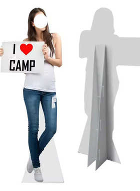 纸板人像展示展架 standee 活动促销广告牌 商场超市纸质人形立牌