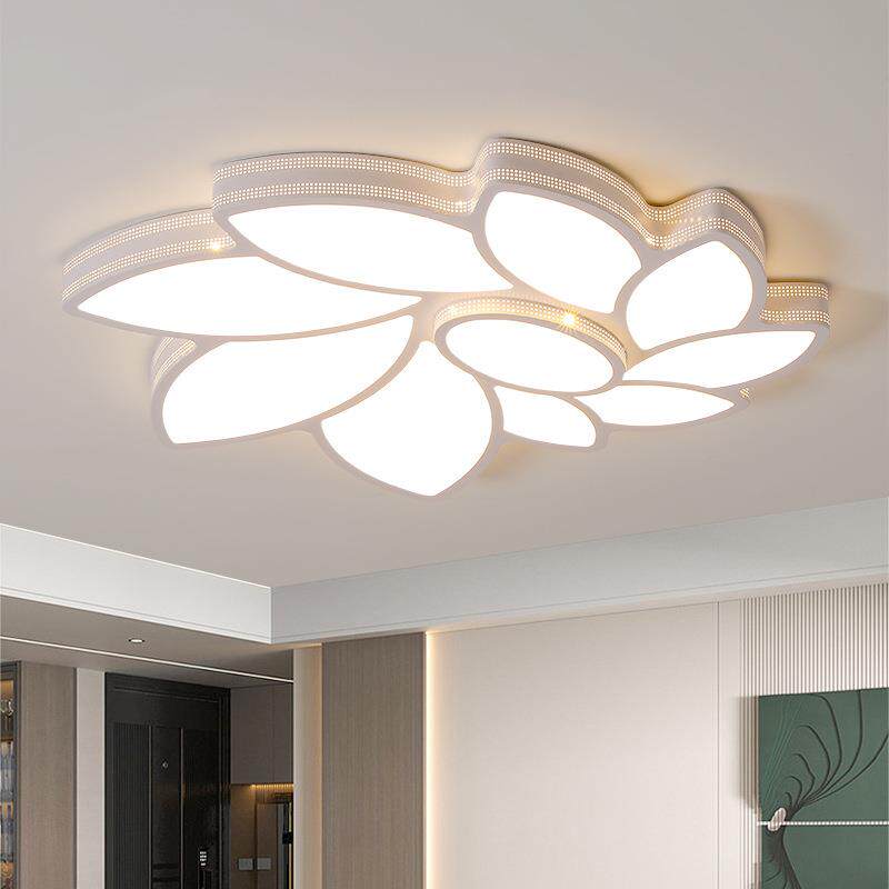 2024年新款九叶花造型led吸顶灯简约客厅美容院幼儿园大厅灯1.5米