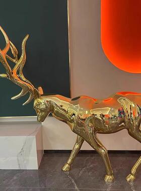 创意梅花鹿落地灯客厅大型展厅卧室别墅北欧现代设计师新款装饰灯
