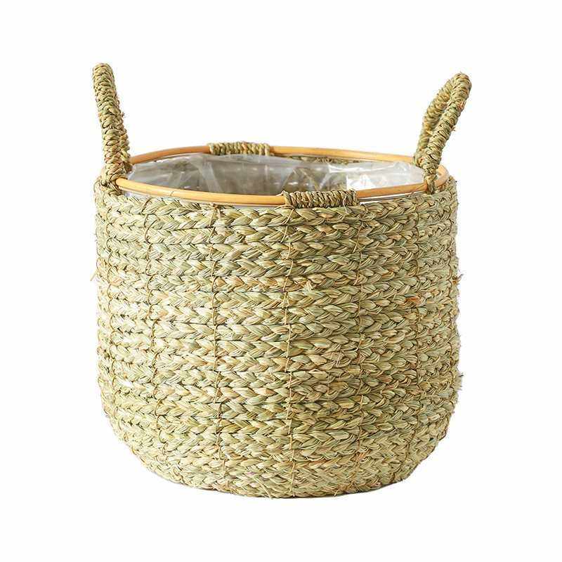 北欧风格创意藤编草编花篮落地式室内客厅装饰绿萝花盆特大容量,鲜花速递/花卉仿真/绿植园艺,花盆,淘宝优惠券,粉丝福利购,淘宝优惠卷