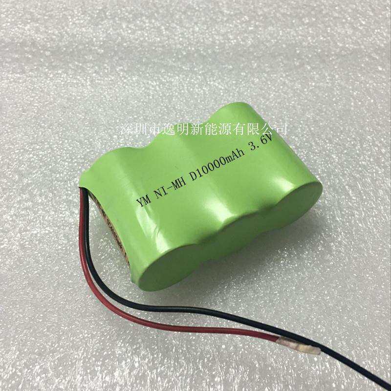 镍氢1号电池组3.6V NI-MH D10000mAh 3.6V仪器 应急灯电源电池组