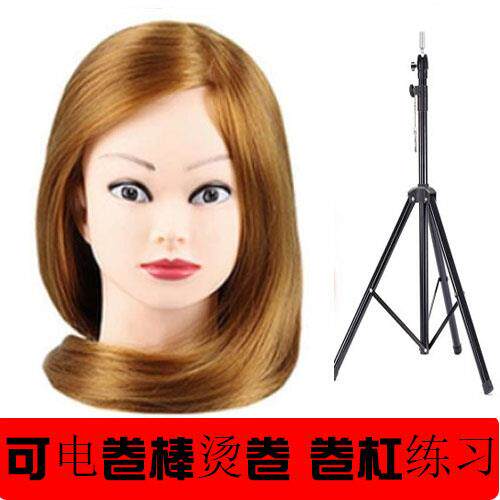 正品全发美发头模学徒练习编发盘发化妆假发模模头假真人头型特可