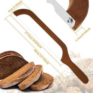 Stainless Bread Steel Bagel Serrated Bow Cutter