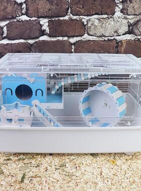 仓鼠笼子 60/47基础笼改亚克力透明笼超大ps板前门金丝熊花枝蜜袋