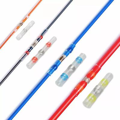 焊锡环240pcs 盒装焊锡环热缩管防水免压快速接线端子防水连接器