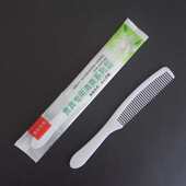 宾馆酒店民宿旅馆客房专用一次性洗漱用品一次性梳子双色塑料新品