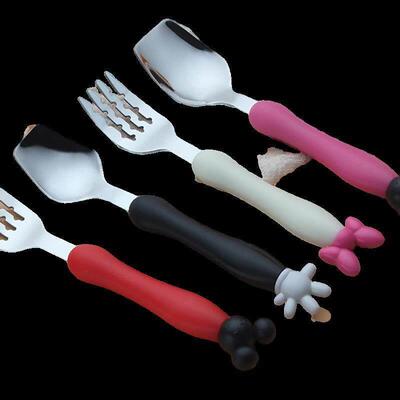 4-piece set Baby Tester Tableware Dessert Spoon for Children