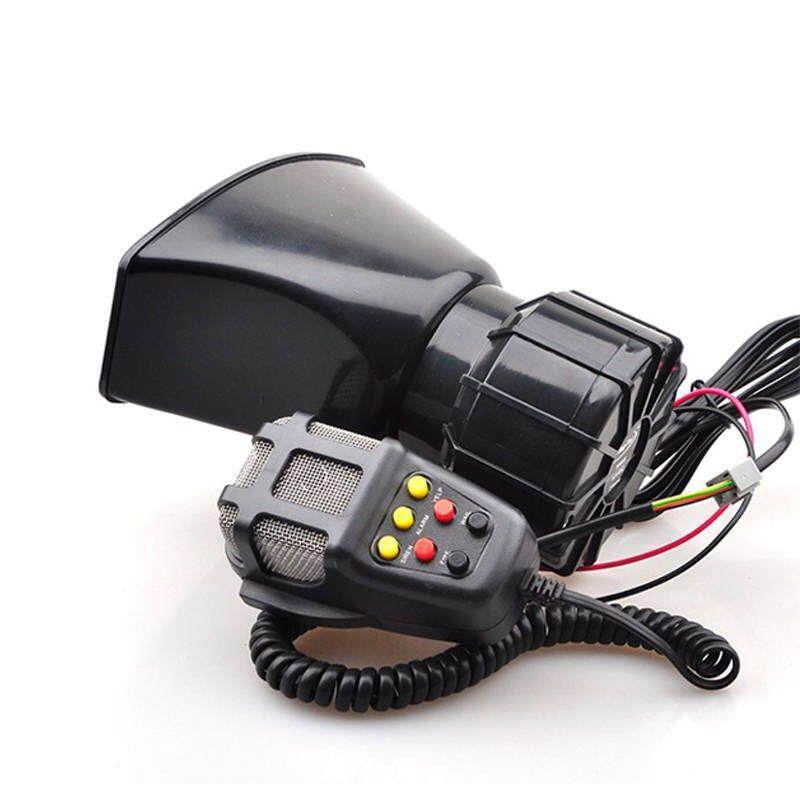 12V 24V摩托车汽笛喇叭喊报警喇叭5 7音喇叭带扩音器