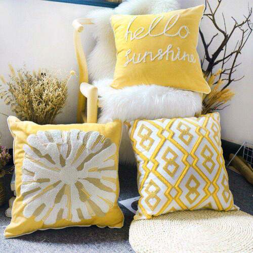 Decorative Pillows For Sofa Cushion Embroidered pillowcase新