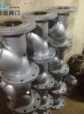 y型过滤器碳钢过滤器gl41h-16cdn50RF法兰过滤器