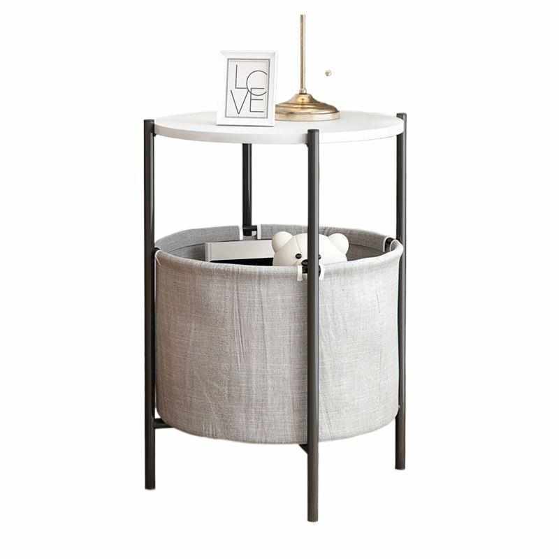 圆桌轻奢小茶几现代客厅家用角几沙发小户型简约迷你卧室床头桌子