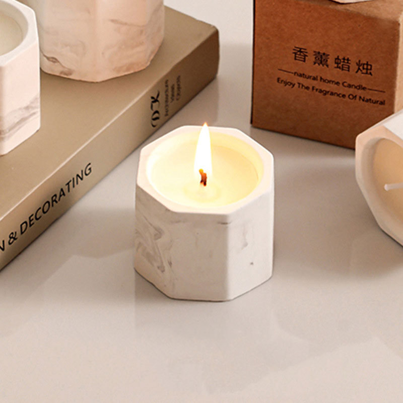 伴手礼小众香薰蜡烛石膏八角蜡片