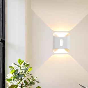 跨境户外ed灯壁现代简约593创意外客厅庭院楼梯阳台防水灯双头墙l