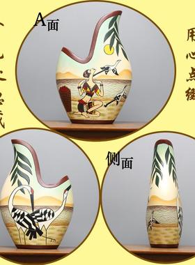 新款南丽江少数民族特色纪念手装饰品陶瓷博工古架玄关酒云橱品柜