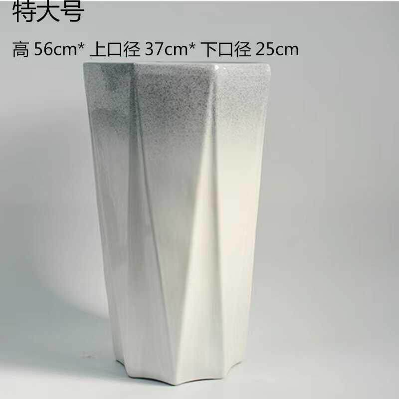 特价清仓陶瓷花盆加大号手工客厅落地发财树专用金钱树现代简约