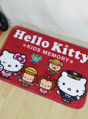 厕所卫生间地垫HelloKitty浴室门口脚垫卧室进门门垫吸水防滑地毯