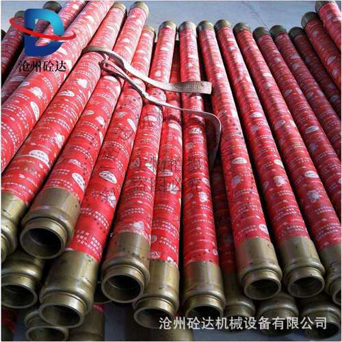 混凝土输送砂浆泵胶管 高低压泵车耐/磨胶管 四层钢丝缠绕胶管