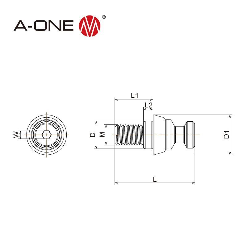 A-ONE数控机床加工中心下拉圆柱夹具专用螺丝