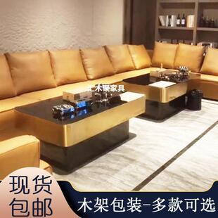 现货KTV专发光茶几酒吧台欧用式 轻奢钢VCD化玻璃不锈钢桌厂家集