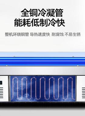 冰台海鲜菜品不锈钢商用展示柜水产鱼肉冷冻冷藏柜点菜柜保鲜柜