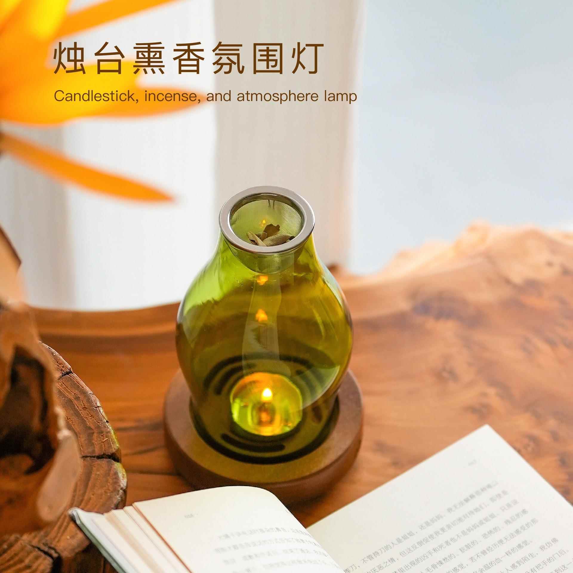隔火沉香炉香薰炉蜡烛熏香灯玻璃熏香炉蜡烛灯香薰灯蜡烛加热炉