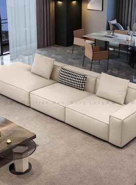 ym沙发客厅小户型排轻奢现代科技布油风家SF-10147用意式极奶简直