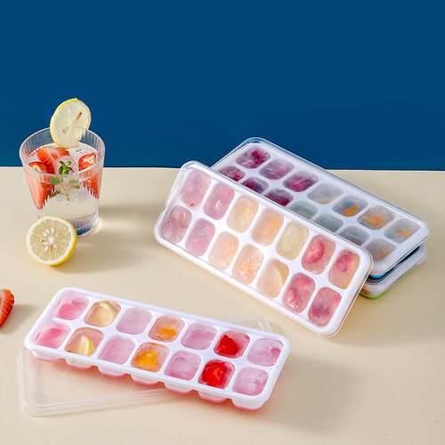 14-Cell Ice Cube Tray, Soft Silicone Ice Mould, Small Ice Cu