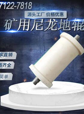 前程 108*350mm 矿用输送设备地辊轮 实心尼龙材质 耐热抗磨