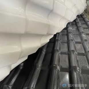佛山塑料建材树脂瓦仿古建筑瓦片 别墅屋面隔热树脂瓦 屋顶塑料瓦