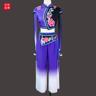新款羌族服装成人女舞台演出服套装少数民族艺考舞蹈表演服定制