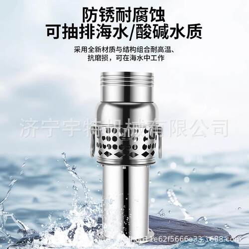 永磁变频便携油浸式潜水泵大流量不锈钢水池海水抗洪排泄涝耐腐蚀