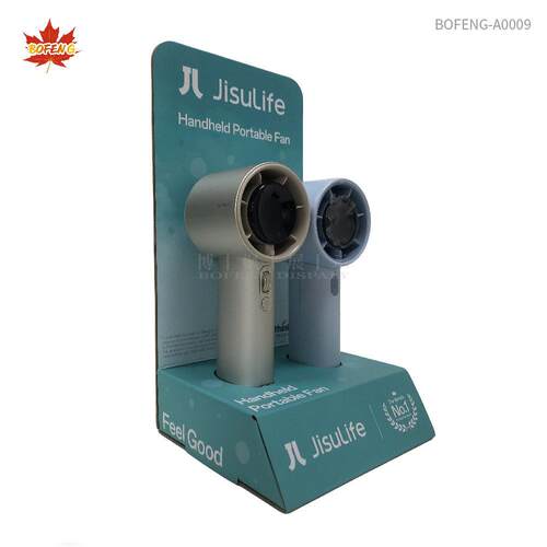 手风保扇用纸展盒货架环折叠纸质陈列盒展会/产品持专道具立式