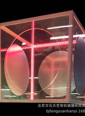 亚克力置物盒透明LED灯光箱有机玻璃可发光展示盒厂家直销