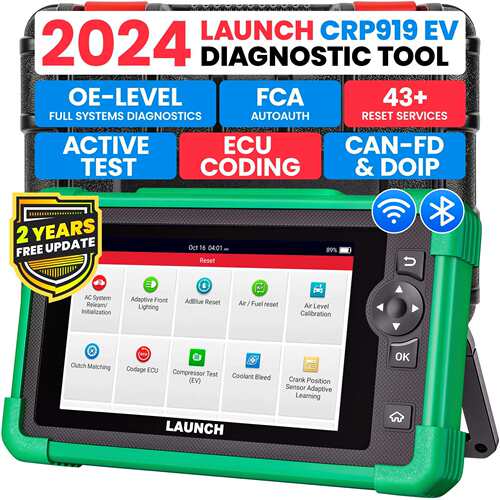 LAUNCH CRP919E 汽车新能源诊断仪支持Doip和CAN FD协议多语言OBD