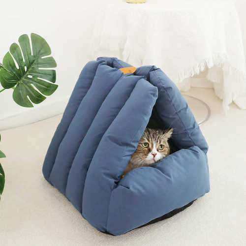 简约四季通用猫窝 猫狗适用四季窝帐篷式结构狗窝可拆卸 宠物用品