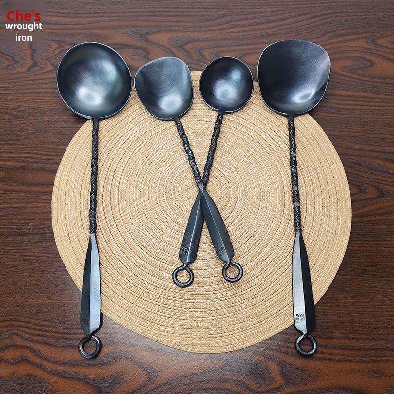 采购产品铁艺手工锻造刮刀，锅勺，烹饪家庭礼品，老式传统铲子