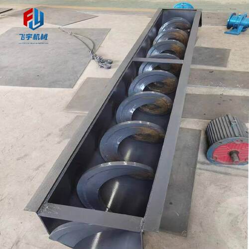 现货U型螺旋输送机小型螺旋有轴无轴蛟龙粉煤灰水泥蛟龙上料机