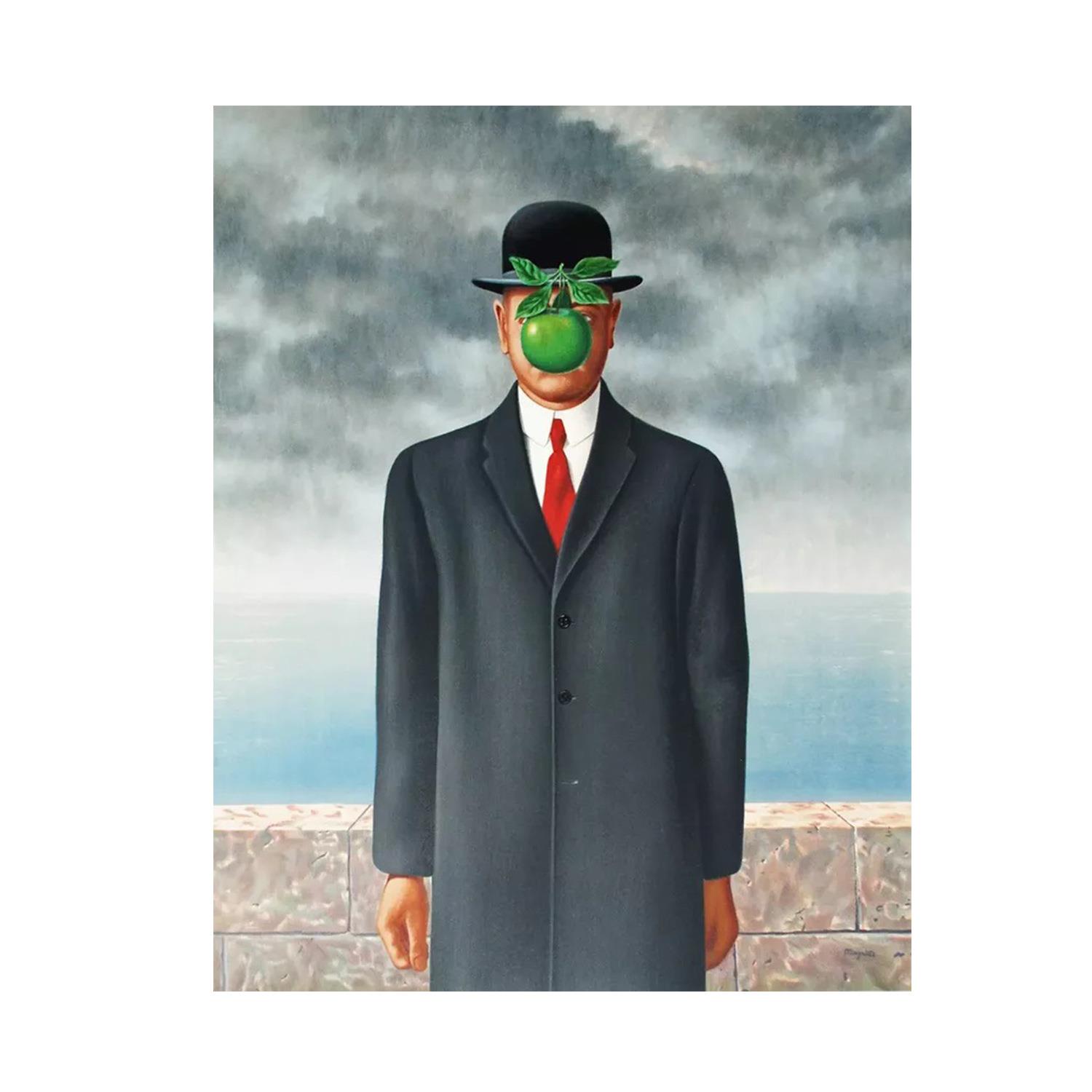 画心艺术超现实主义风卧室油画人类之子手绘挂画立体客厅装饰画