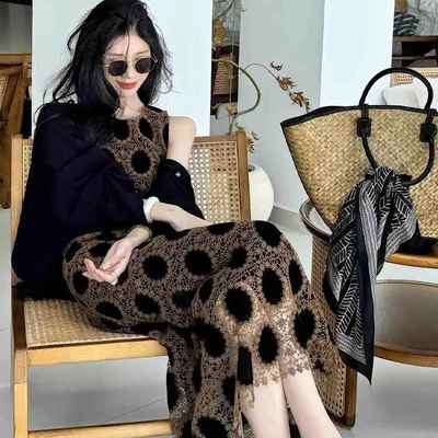 法式rouje damas穿搭绝美独特漂亮富家千金高级感蕾丝连衣裙套装