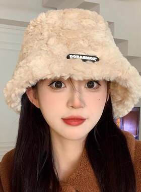 秋冬季帽子女生女士爆款韩版保暖显脸小毛线针织渔夫帽冬帽女盆帽