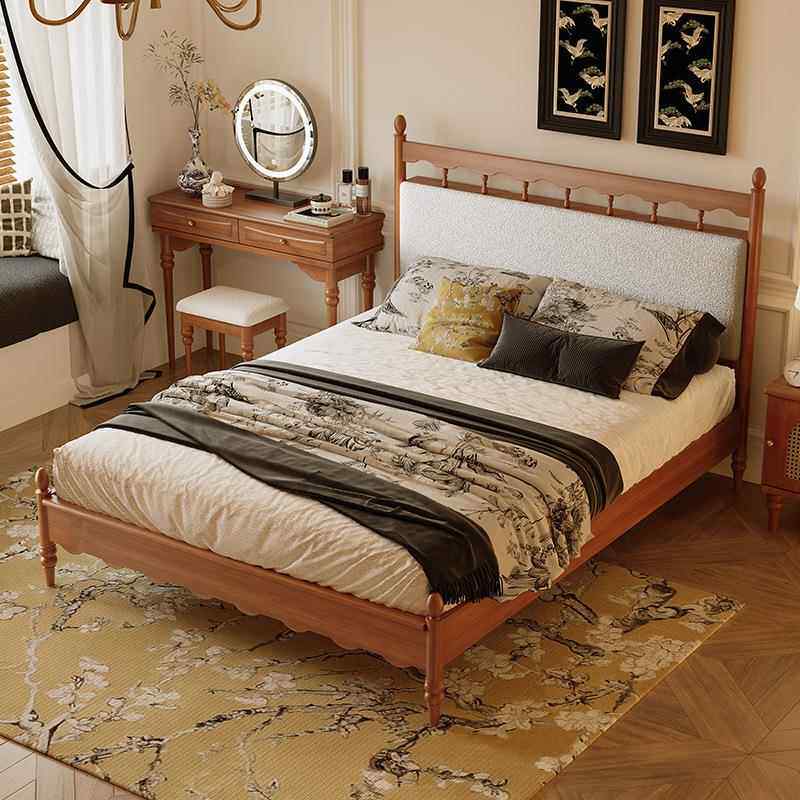 美式复古实木床法式复古主卧双床.8米S356床人木全实原木1床简约