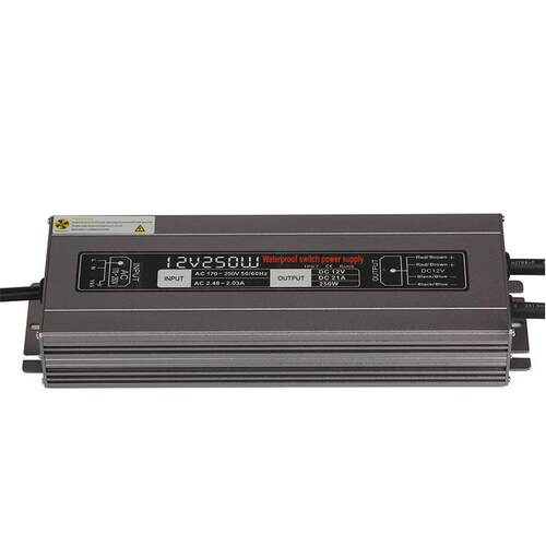 高端12V250W防水电源IP67防水开关电源12V防水室外专用S-250-12