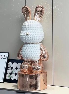 网红兔子客厅电视柜玄关落地装饰品摆件暴力熊存钱罐卡通简约家居