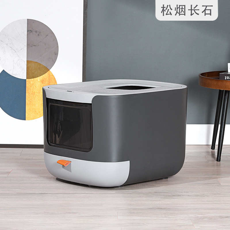 派盆全封闭式猫可为幽谷星空式顶入开放式双 砂猫厕所用 宠物用品