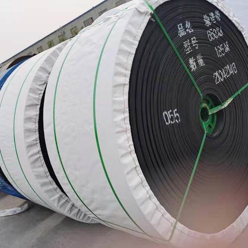 现货尼龙输送带400*4机器工业耐热耐磨橡胶传输带挡边输送带