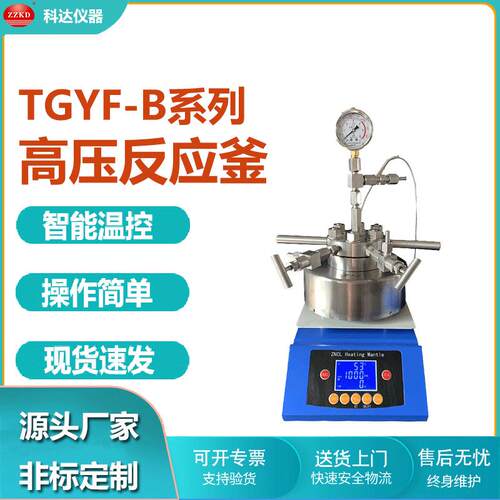 实验室磁力搅拌不锈钢反应釜TGYF-B小型台式不锈钢高压反应釜