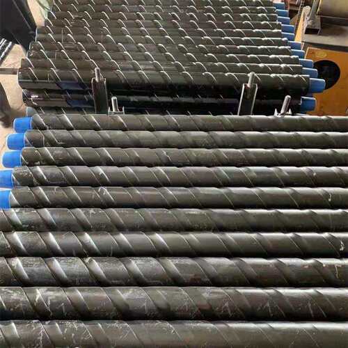73刻槽钻杆中空内凹槽钎杆材质R780矿用φ73刻槽肋骨钻杆